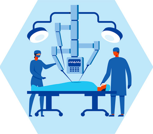 Robots al cuidado de la salud.